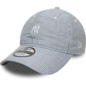 gorra-curva-azul-marino-ajustable-9twenty-seersucker-de-new-york-yankees-mlb-de-new-era