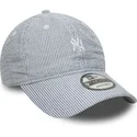 gorra-curva-azul-marino-ajustable-9twenty-seersucker-de-new-york-yankees-mlb-de-new-era