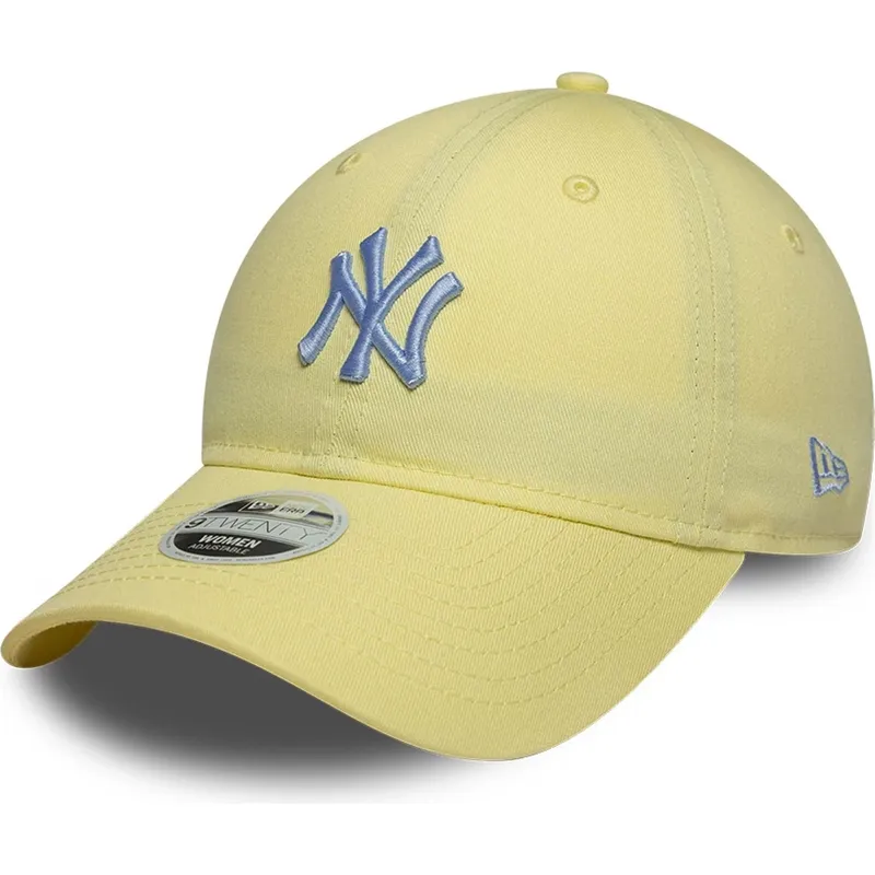 gorra-curva-amarilla-ajustable-para-mujer-9twenty-league-essential-midi-de-new-york-yankees-mlb-de-new-era