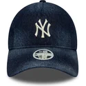 gorra-curva-azul-marino-ajustable-para-mujer-9twenty-a-frame-denim-de-new-york-yankees-mlb-de-new-era
