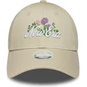 gorra-curva-beige-ajustable-para-mujer-9forty-beaded-de-new-era