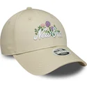 gorra-curva-beige-ajustable-para-mujer-9forty-beaded-de-new-era