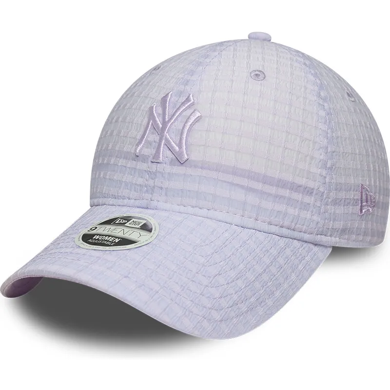 gorra-curva-violeta-ajustable-con-logo-violeta-para-mujer-9twenty-seersucker-de-new-york-yankees-mlb-de-new-era