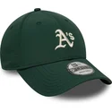 gorra-curva-verde-ajustable-9forty-recycled-midi-de-oakland-athletics-mlb-de-new-era
