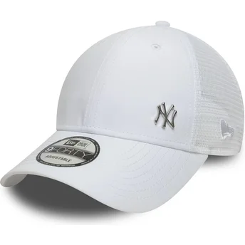 Gorra trucker blanca ajustable 9FORTY Flawless de New York Yankees MLB de New Era