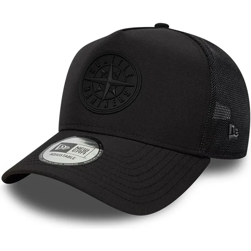 gorra-trucker-negra-con-logo-negro-a-frame-sport-de-seattle-mariners-mlb-de-new-era