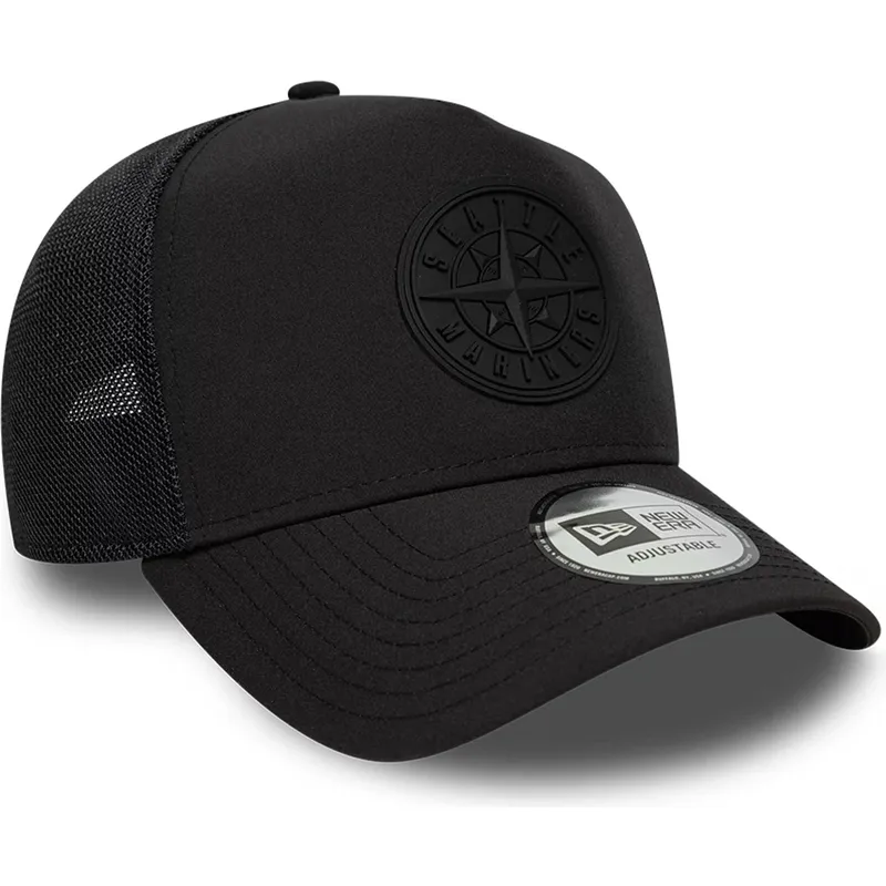 gorra-trucker-negra-con-logo-negro-a-frame-sport-de-seattle-mariners-mlb-de-new-era