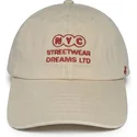 gorra-curva-beige-ajustable-ny-dreams-just-kids-the-90s-de-homenage