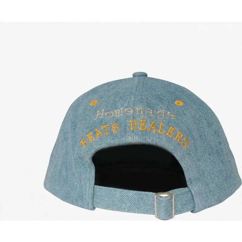 gorra-curva-azul-ajustable-denim-records-music-shapes-identity-the-90s-de-homenage