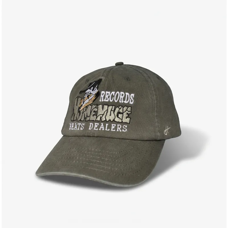 gorra-curva-gris-oscuro-ajustable-records-music-shapes-identity-the-90s-de-homenage