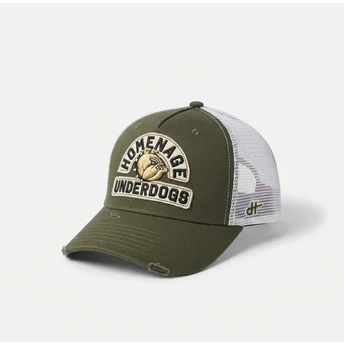 Gorra trucker verde y blanca Underdogs The Trucker de Homenage