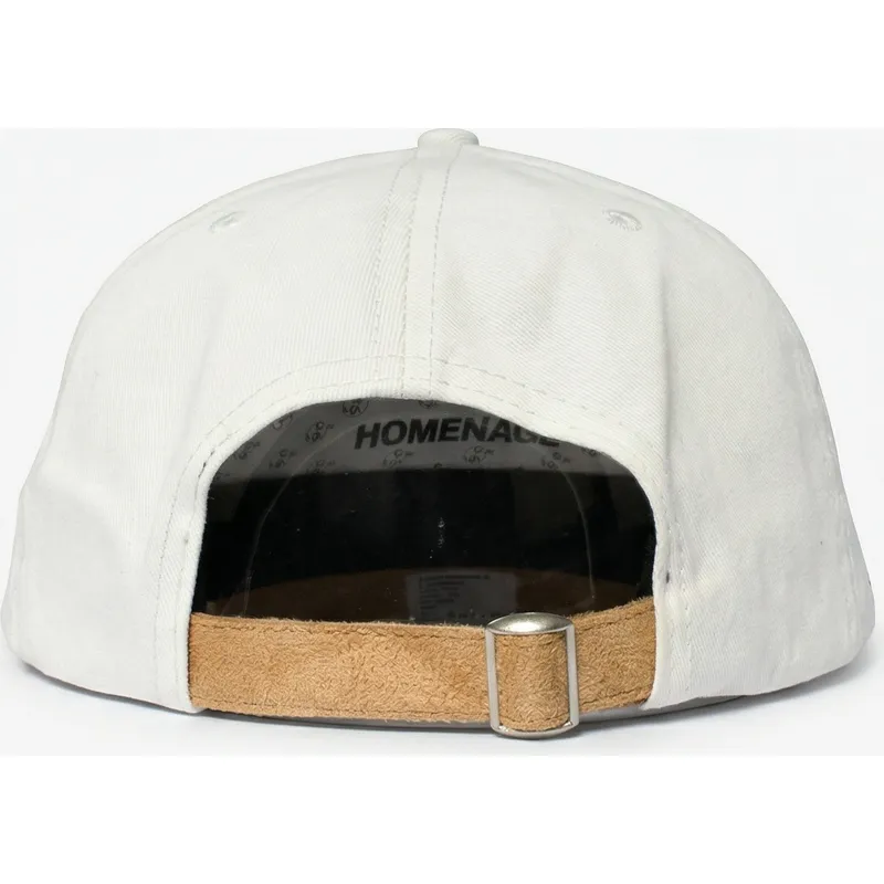 gorra-curva-beige-y-marron-ajustable-suede-resort-sport-the-90s-de-homenage