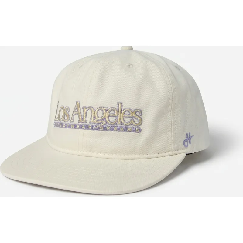 gorra-plana-crema-snapback-angeles-skylines-the-snap-de-homenage
