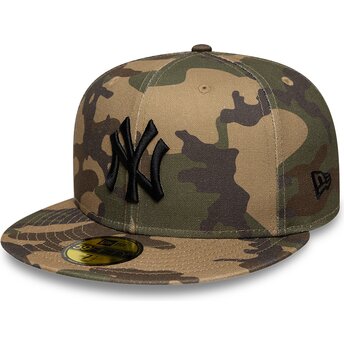 Gorra plana camuflaje ajustada con logo negro 59FIFTY Camo de New York Yankees MLB de New Era