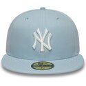 gorra-plana-azul-claro-ajustada-59fifty-league-essential-de-new-york-yankees-mlb-de-new-era
