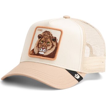 Gorra trucker beige león Blur King The Farm de Goorin Bros.