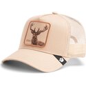 gorra-trucker-beige-ciervo-blur-stag-the-farm-de-goorin-bros