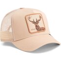 gorra-trucker-beige-ciervo-blur-stag-the-farm-de-goorin-bros