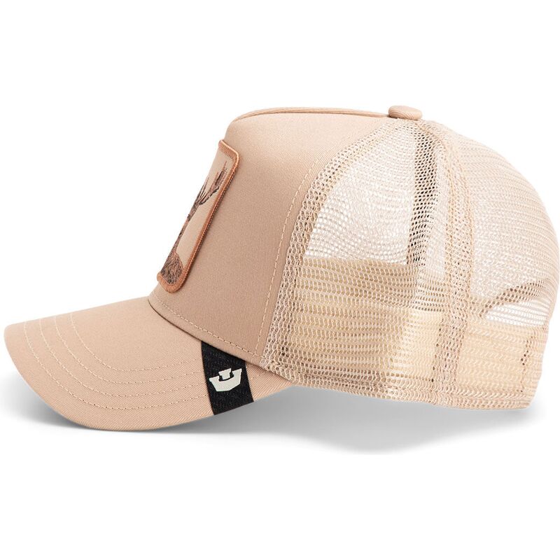 gorra-trucker-beige-ciervo-blur-stag-the-farm-de-goorin-bros