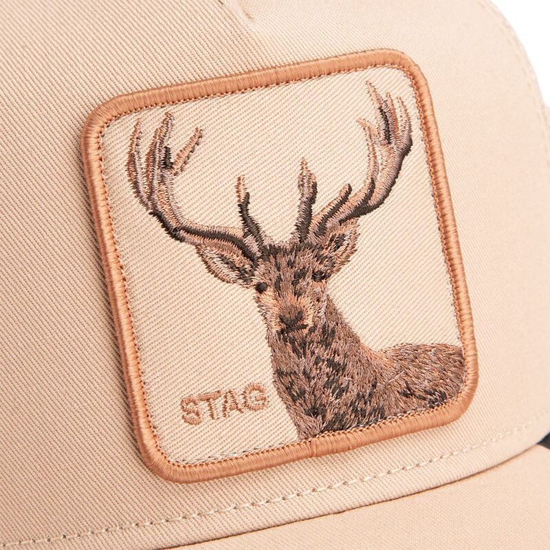 gorra-trucker-beige-ciervo-blur-stag-the-farm-de-goorin-bros