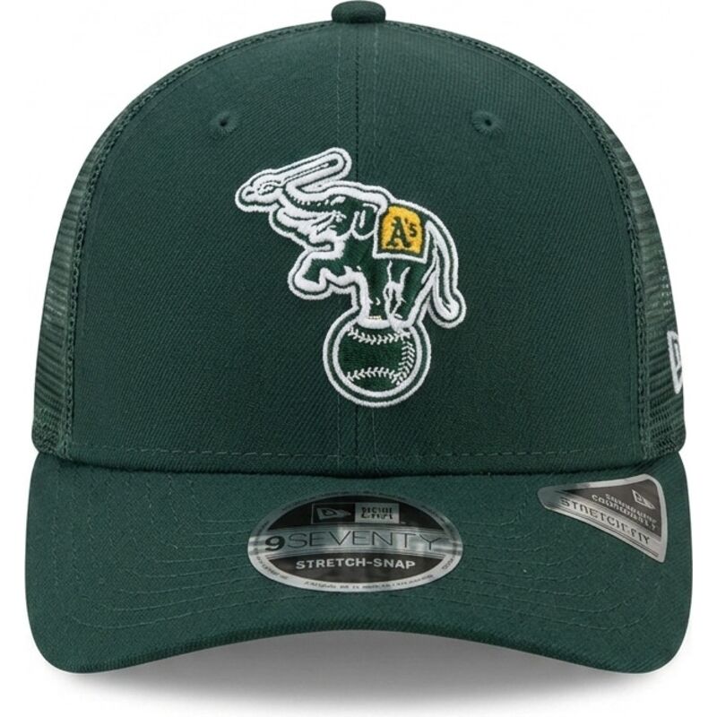 gorra-trucker-verde-9seventy-stretch-snap-evergreen-de-oakland-athletics-mlb-de-new-era