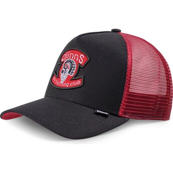 Gorra trucker negra y roja HFT OctoGrape de Djinns