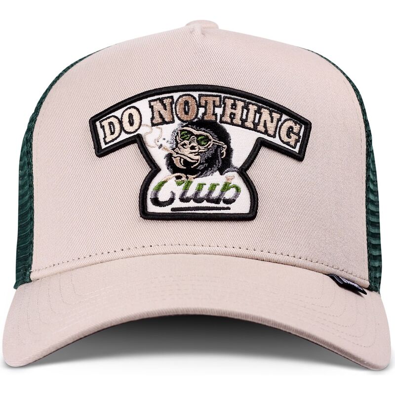 gorra-trucker-khaki-y-verde-hft-do-nothing-club-gorilla-de-djinns