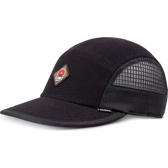 Gorra plana negra ajustable Soft Waffle Mountain de Djinns