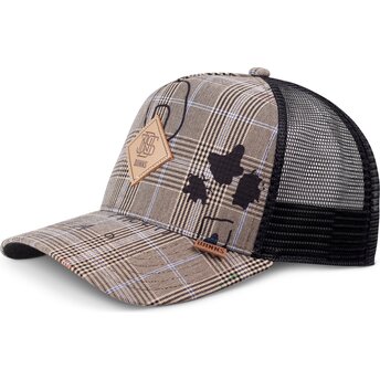 Gorra trucker gris y negra HFT Crinklecheck de Djinns