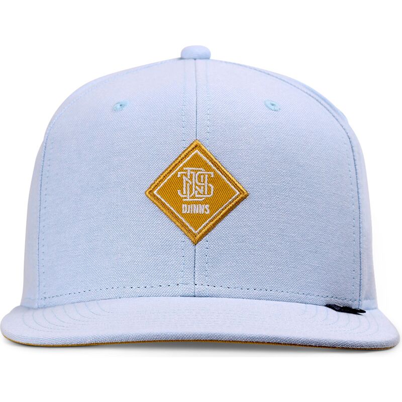 gorra-plana-azul-snapback-con-logo-amarillo-oxfordcontra-de-djinns