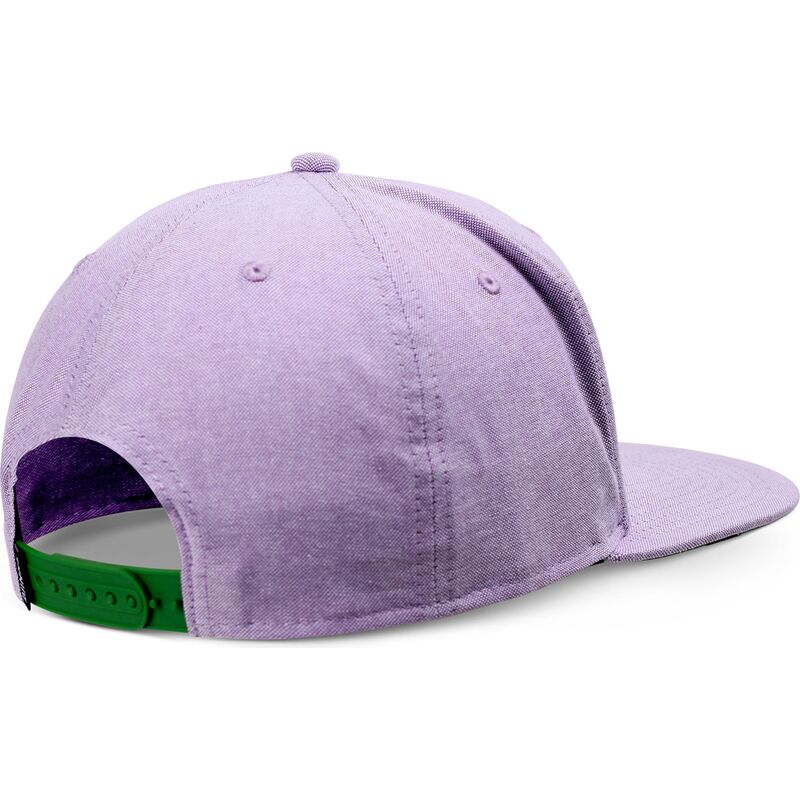 gorra-plana-violeta-snapback-con-logo-verde-oxfordcontra-de-djinns