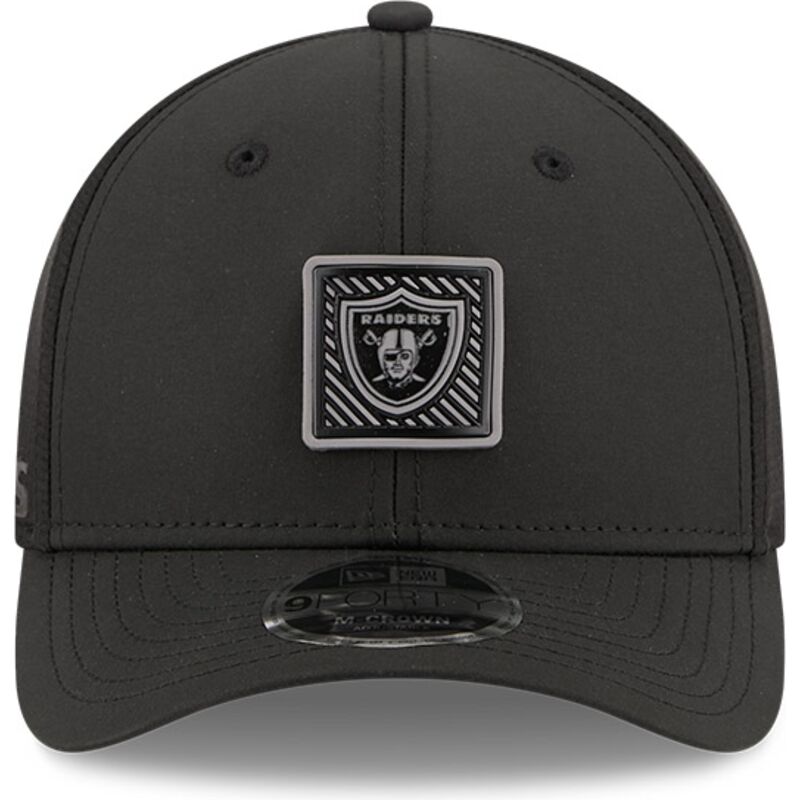 gorra-curva-negra-snapback-9forty-m-crown-training-pack-2026-de-las-vegas-raiders-nfl-de-new-era