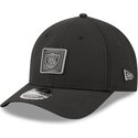 gorra-curva-negra-snapback-9forty-m-crown-training-pack-2026-de-las-vegas-raiders-nfl-de-new-era