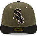 gorra-curva-verde-ajustada-59fifty-pre-curved-american-herringbone-de-chicago-white-sox-mlb-de-new-era
