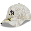 gorra-curva-beige-ajustada-59forty-a-frame-leafy-palm-de-new-york-yankees-mlb-de-new-era