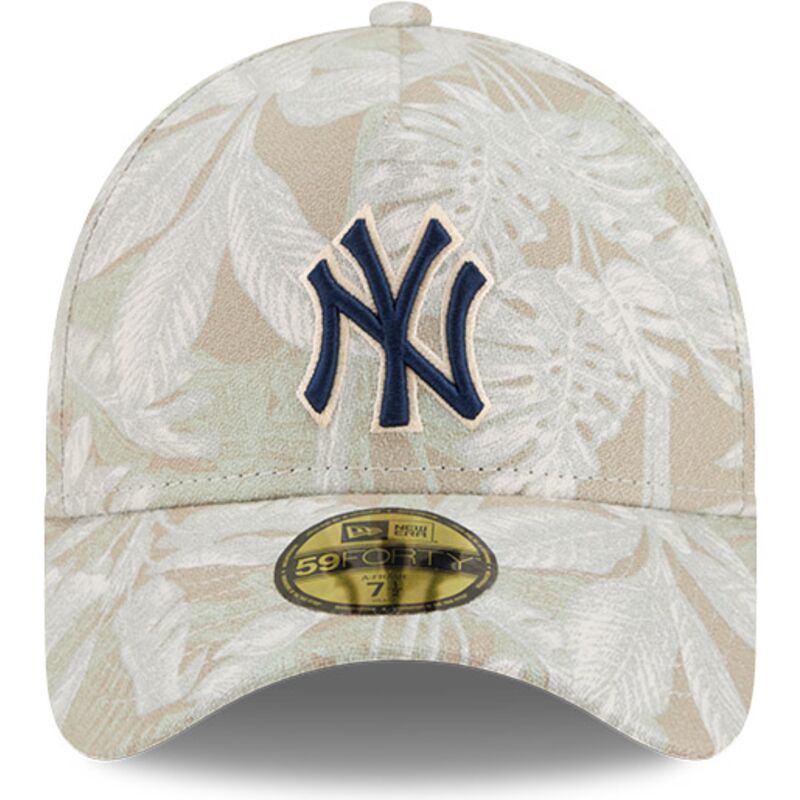 gorra-curva-beige-ajustada-59forty-a-frame-leafy-palm-de-new-york-yankees-mlb-de-new-era