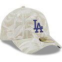 gorra-curva-beige-ajustada-59forty-a-frame-leafy-palm-de-los-angeles-dodgers-mlb-de-new-era