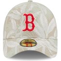 gorra-curva-beige-ajustada-59forty-a-frame-leafy-palm-de-boston-red-sox-mlb-de-new-era