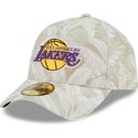 gorra-curva-beige-ajustada-59forty-a-frame-leafy-palm-de-los-angeles-lakers-nba-de-new-era