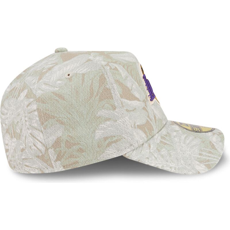 gorra-curva-beige-ajustada-59forty-a-frame-leafy-palm-de-los-angeles-lakers-nba-de-new-era