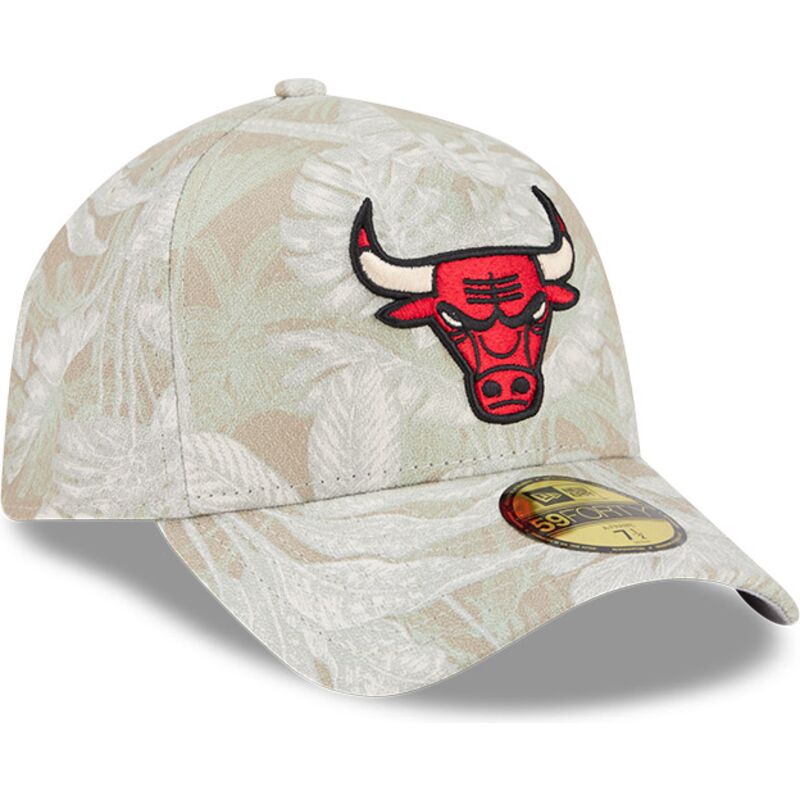 gorra-curva-beige-ajustada-59forty-a-frame-leafy-palm-de-chicago-bulls-nba-de-new-era