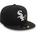 gorra-plana-negra-ajustada-59fifty-heart-icon-de-chicago-white-sox-mlb-de-new-era