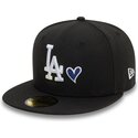 gorra-plana-negra-ajustada-59fifty-heart-icon-de-los-angeles-dodgers-mlb-de-new-era
