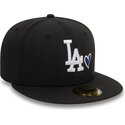 gorra-plana-negra-ajustada-59fifty-heart-icon-de-los-angeles-dodgers-mlb-de-new-era