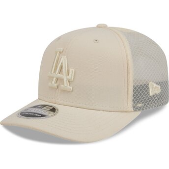 Gorra trucker beige 9SEVENTY Stretch Snap Color Pack de Los Angeles Dodgers MLB de New Era