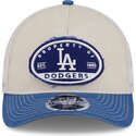 gorra-trucker-beige-y-azul-9forty-m-crown-a-frame-fray-de-los-angeles-dodgers-mlb-de-new-era