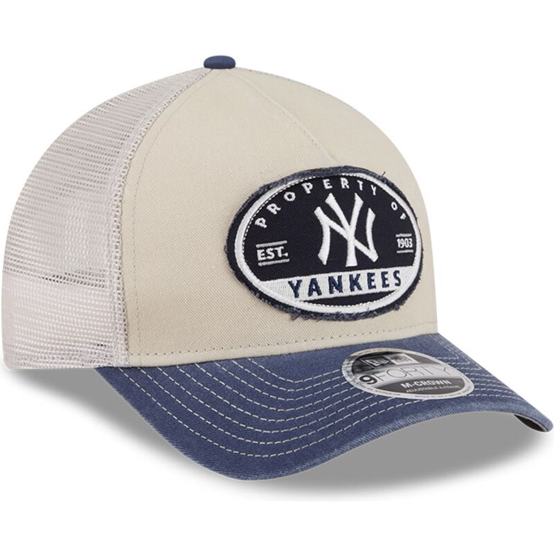 gorra-trucker-beige-y-azul-marino-9forty-m-crown-a-frame-fray-de-new-york-yankees-mlb-de-new-era