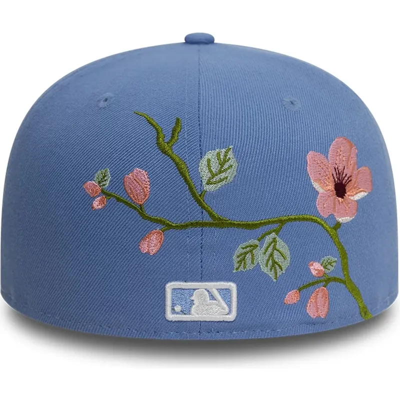 gorra-plana-azul-ajustada-59fifty-floral-de-los-angeles-dodgers-mlb-de-new-era