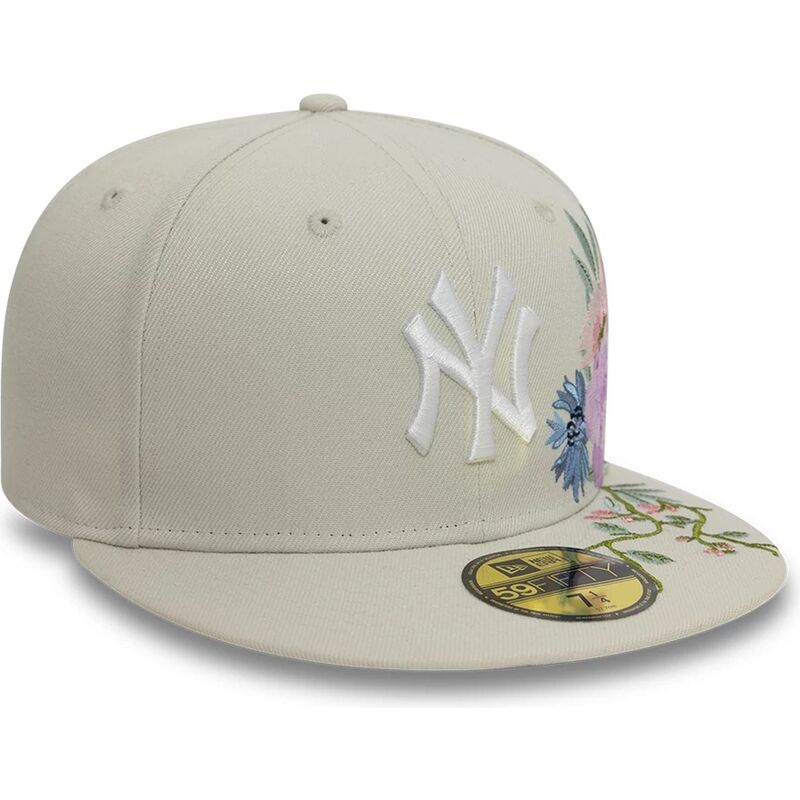 gorra-plana-beige-ajustada-59fifty-floral-de-new-york-yankees-mlb-de-new-era