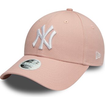 Gorra curva rosa ajustable para mujer 9FORTY Colour Essential de New York Yankees MLB de New Era